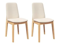 Cojines para sillas de comedor 2 piezas madera maciza caucho