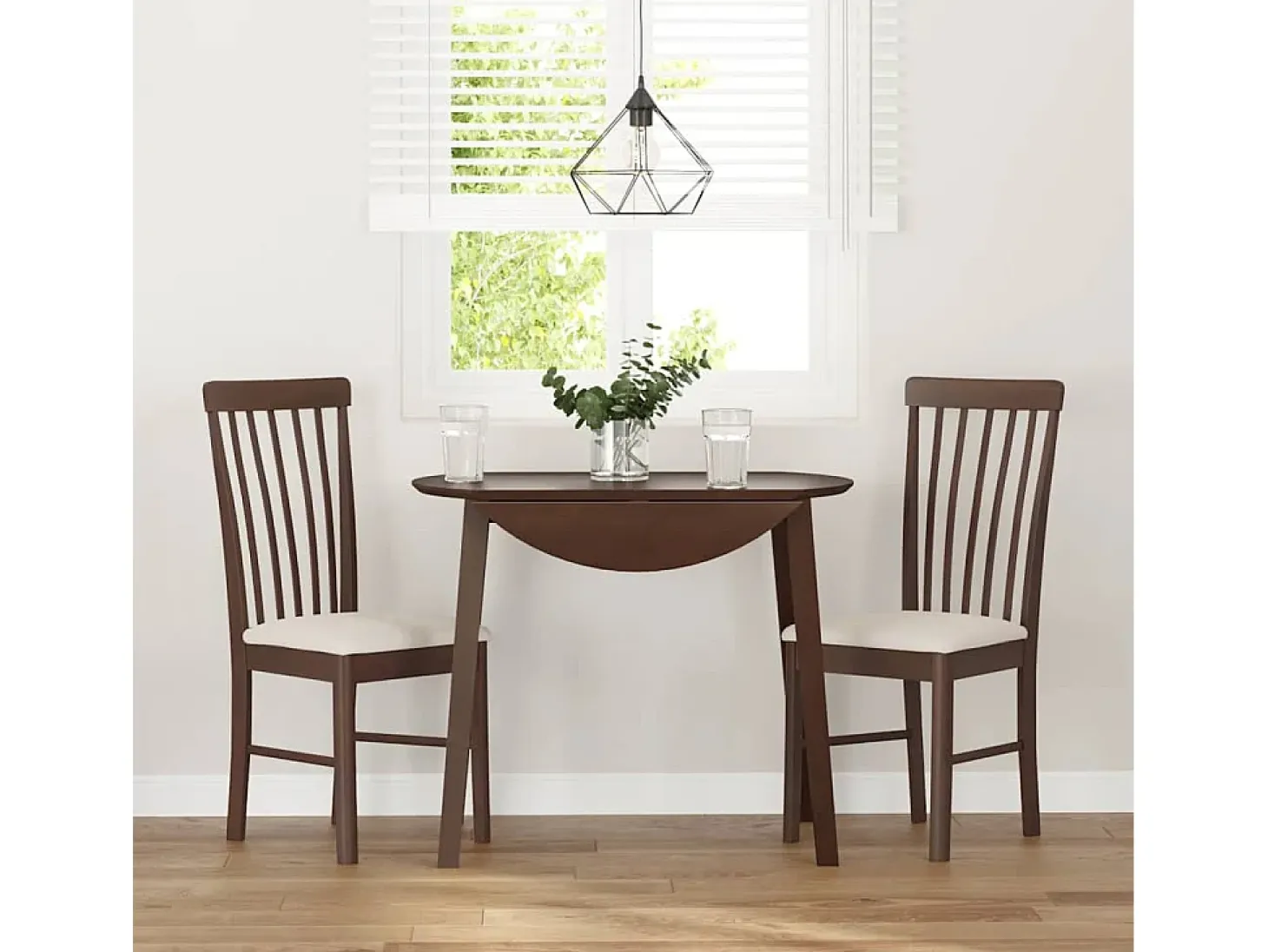 Cojines para sillas de comedor, 2 unidades, madera maciza marrón, caucho