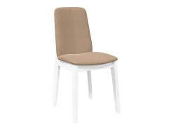 Cojines para sillas de comedor, 2 unidades, madera maciza blanca, caucho