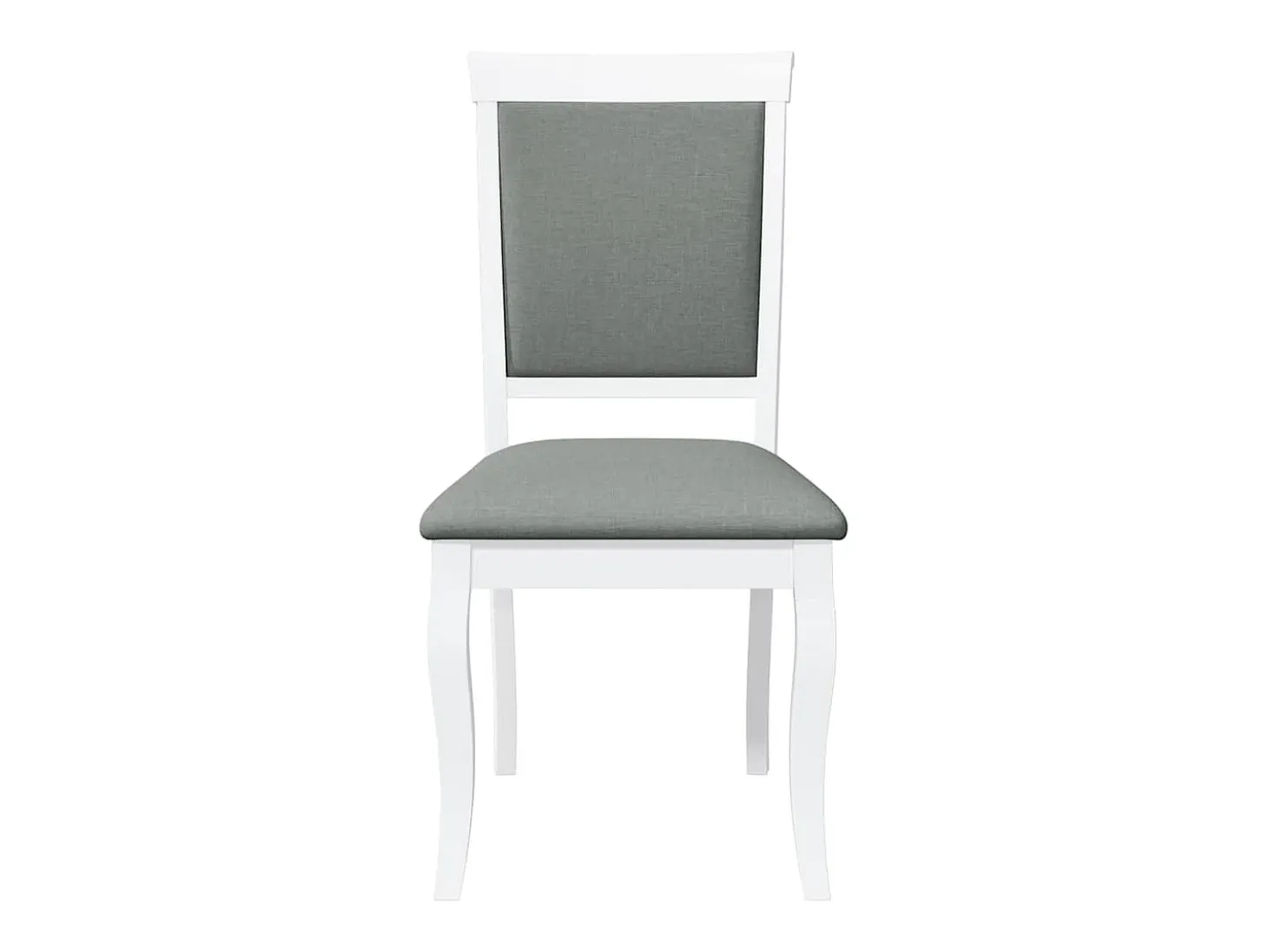 Cojines para sillas de comedor, 2 unidades, madera maciza blanca, caucho