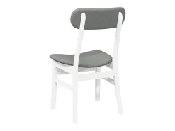 Cojines para sillas de comedor, 2 unidades, madera maciza blanca, caucho