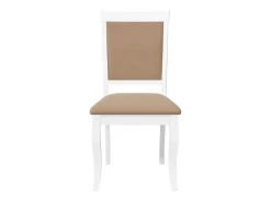 Cojines para sillas de comedor, 2 unidades, madera maciza blanca, caucho