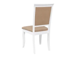 Cojines para sillas de comedor, 2 unidades, madera maciza blanca, caucho