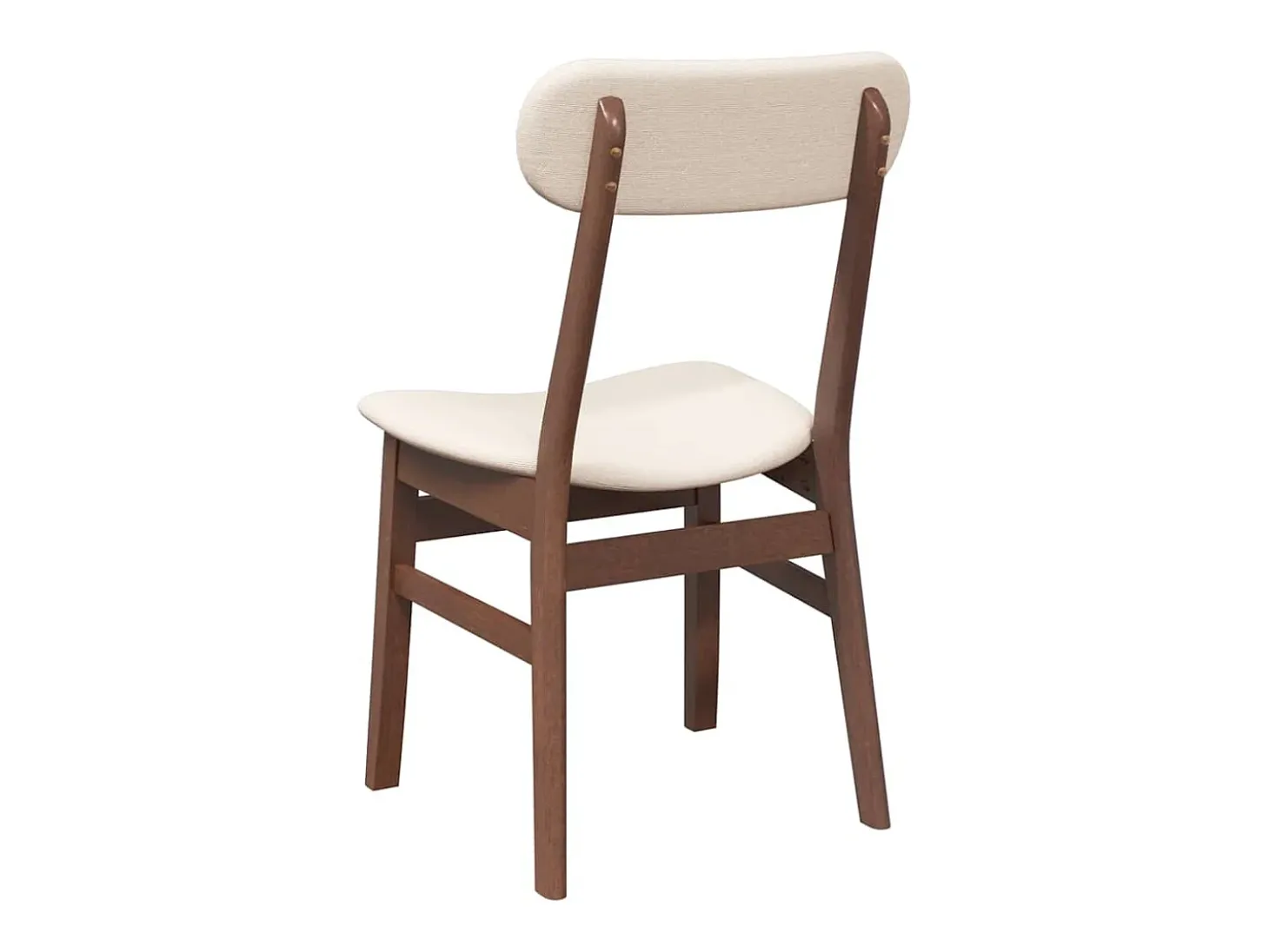 Cojines para sillas de comedor, 2 unidades, madera maciza marrón, caucho