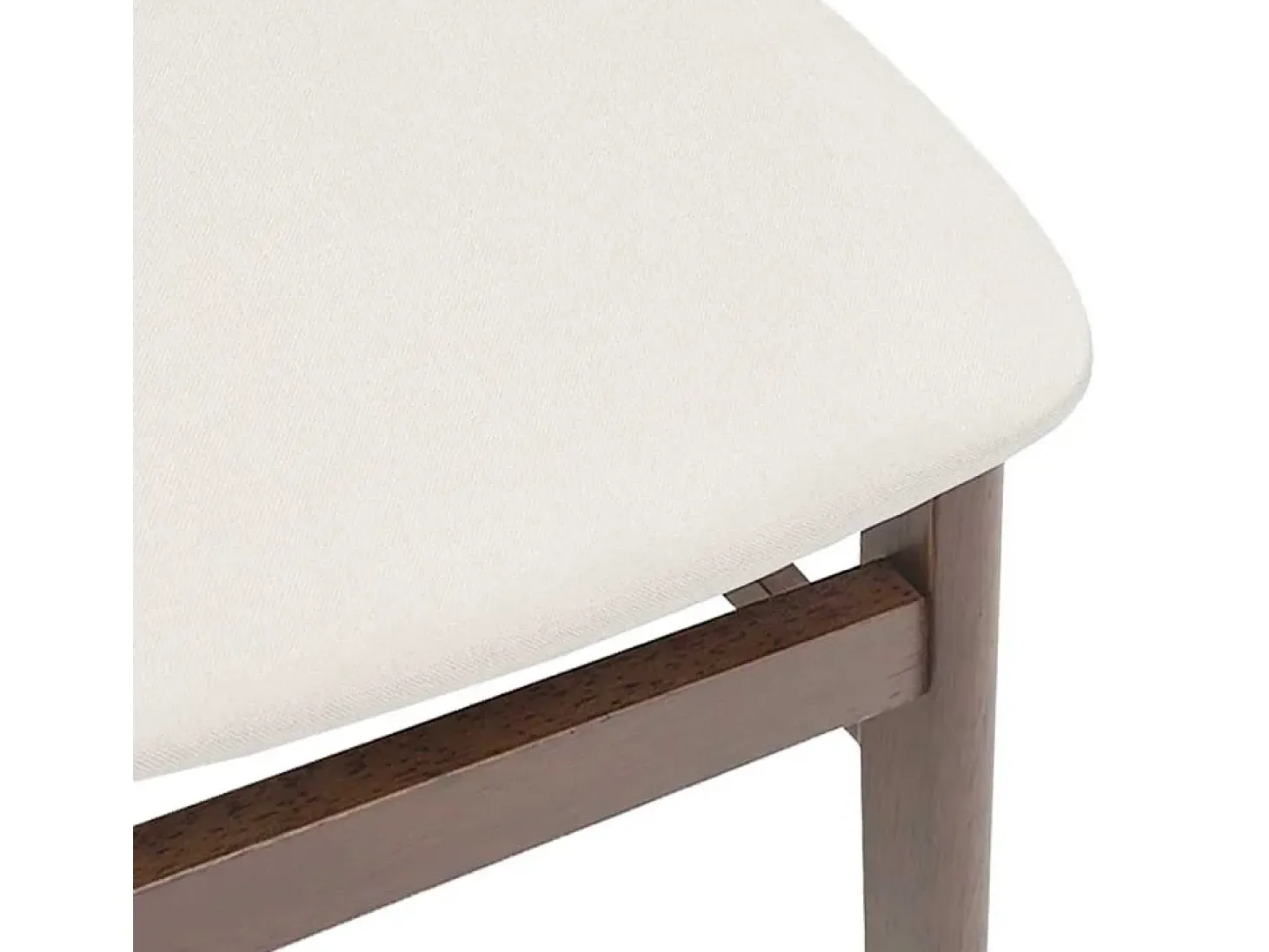 Cojines para sillas de comedor, 2 unidades, madera maciza marrón, caucho