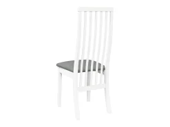 Cojines para sillas de comedor, 2 unidades, madera maciza blanca, caucho