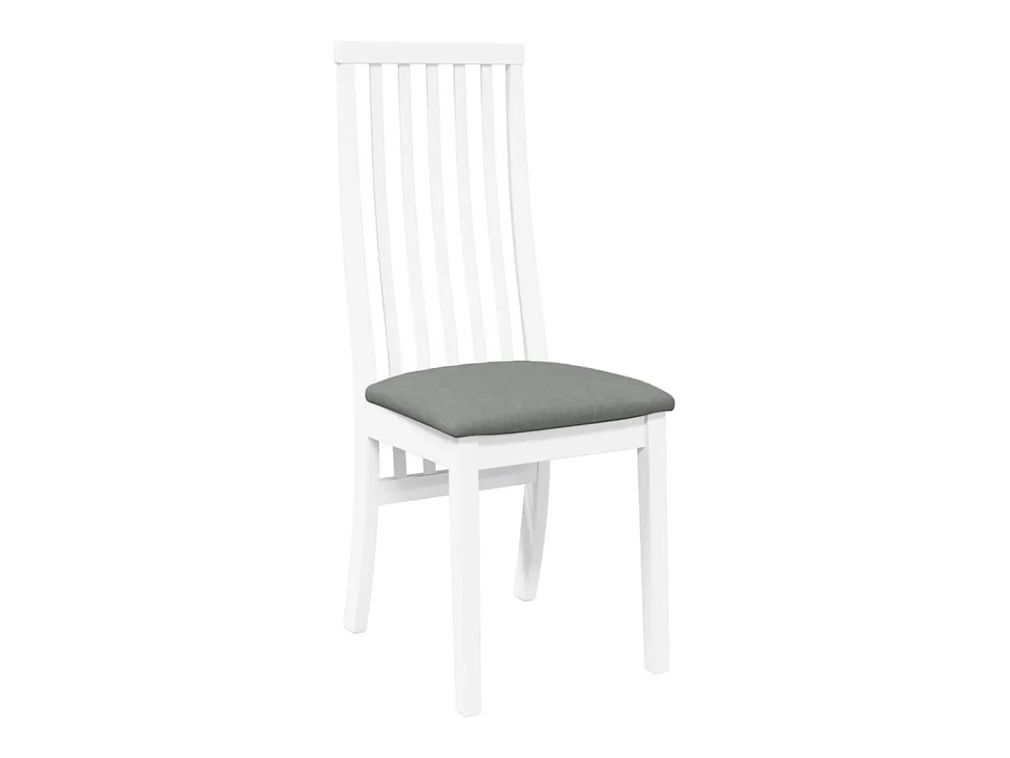 Cojines para sillas de comedor, 2 unidades, madera maciza blanca, caucho