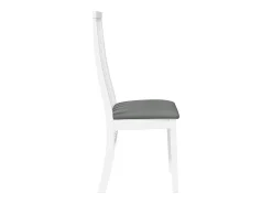 Cojines para sillas de comedor, 2 unidades, madera maciza blanca, caucho