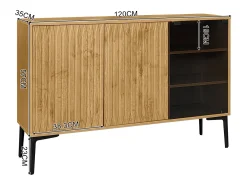 Combinaciones de muebles de baño, combinaciones de vitrinas, vitrinas con puertas de cristal e iluminación