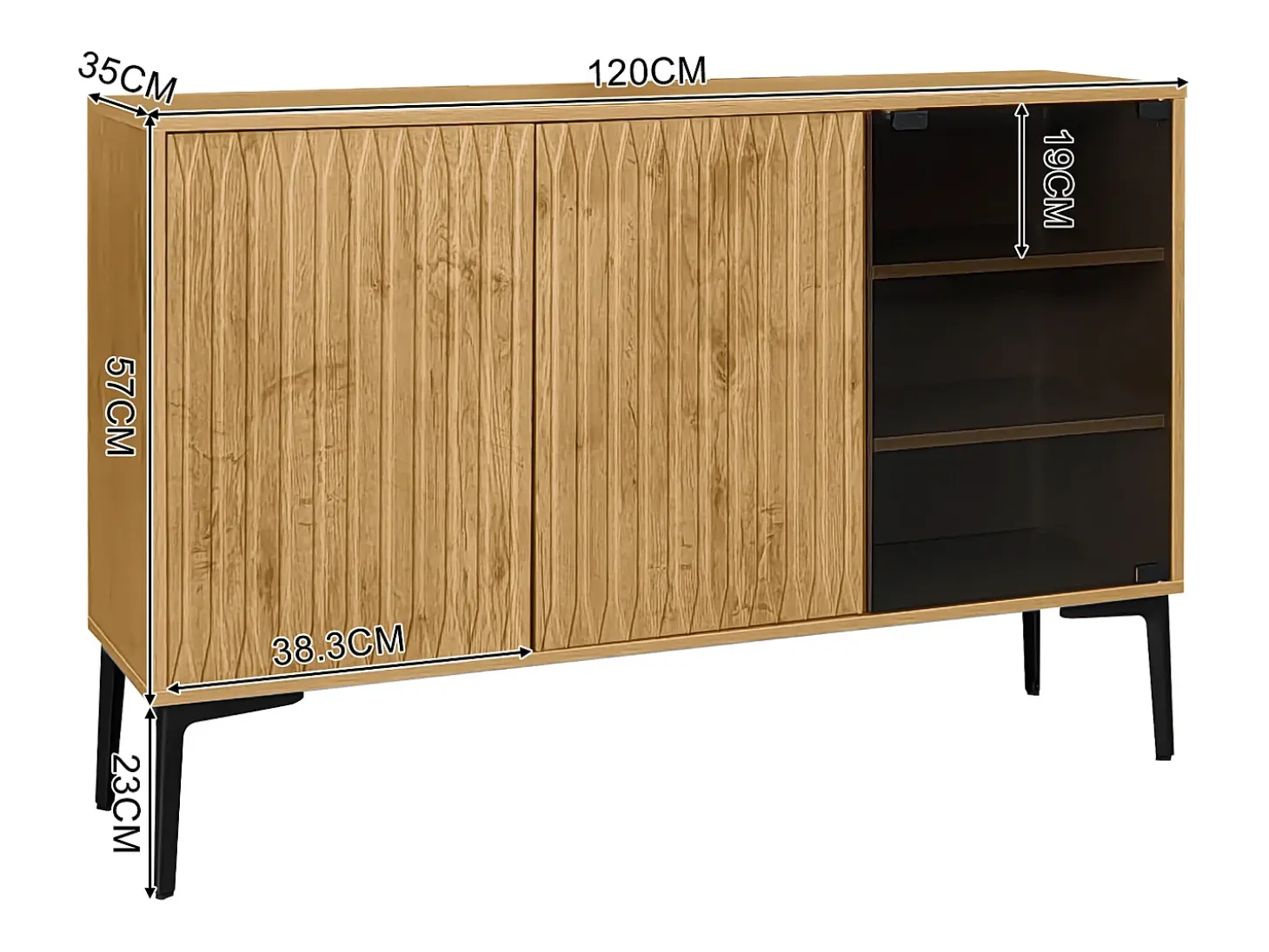 Combinaciones de muebles de baño, combinaciones de vitrinas, vitrinas con puertas de cristal e iluminación