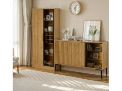 Combinaciones de muebles de baño, combinaciones de vitrinas, vitrinas con puertas de cristal e iluminación