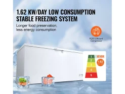 Congelador Horizontal SucceBuy de 488 L con 4 Cestas