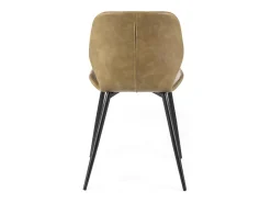 Conjunto de 4 elegantes sillas en ecopiel beige 