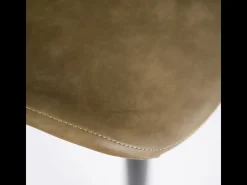 Conjunto de 4 elegantes sillas en ecopiel beige 