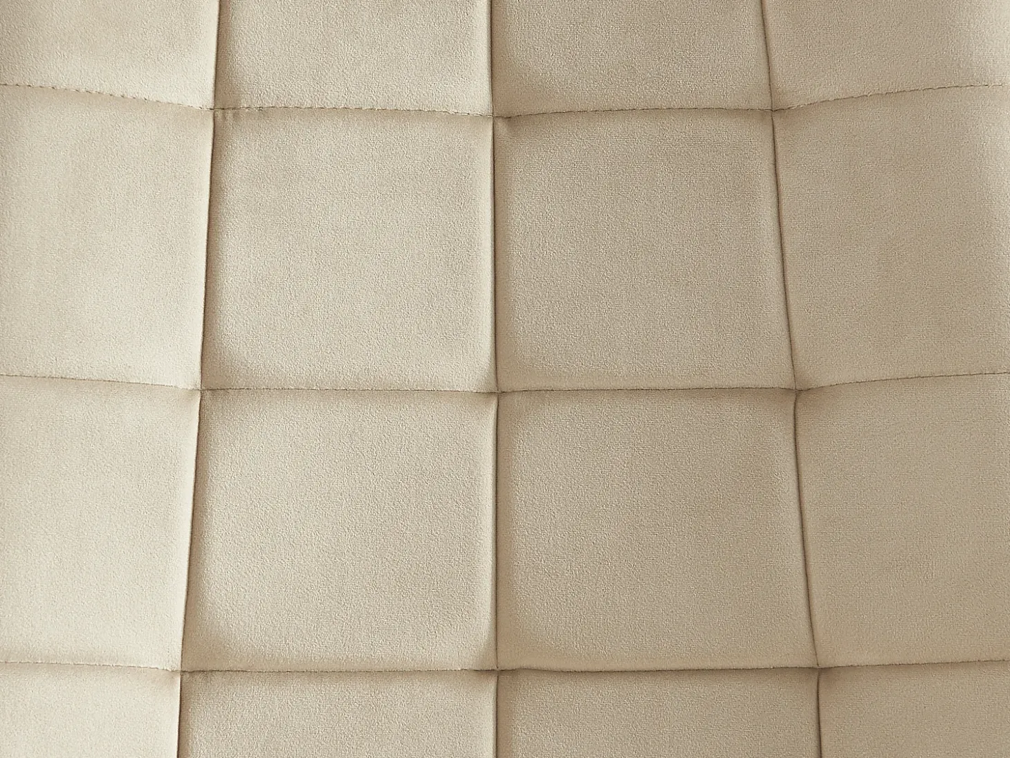 Conjunto de 6 sillas acolchadas de terciopelo y metal dorado - Beige - OLLUA