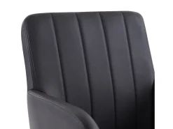 Conjunto de 2 sillas cantilever, en PU negro