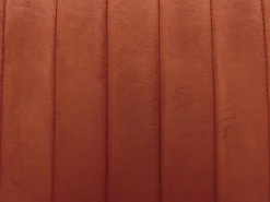 Conjunto de 2 sillas con reposabrazos de terciopelo y metal negro - Terracota - ELEANA