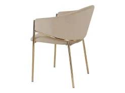 Conjunto de 2 sillas con reposabrazos de terciopelo y metal dorado - Beige - ORDIDA de Pascal Morabito