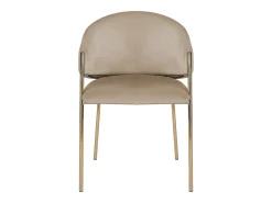 Conjunto de 2 sillas con reposabrazos de terciopelo y metal dorado - Beige - ORDIDA de Pascal Morabito