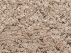 Conjunto de 6 sillas con reposabrazos en tela bouclé y madera de hevea - Topo y negro - LIVELIA