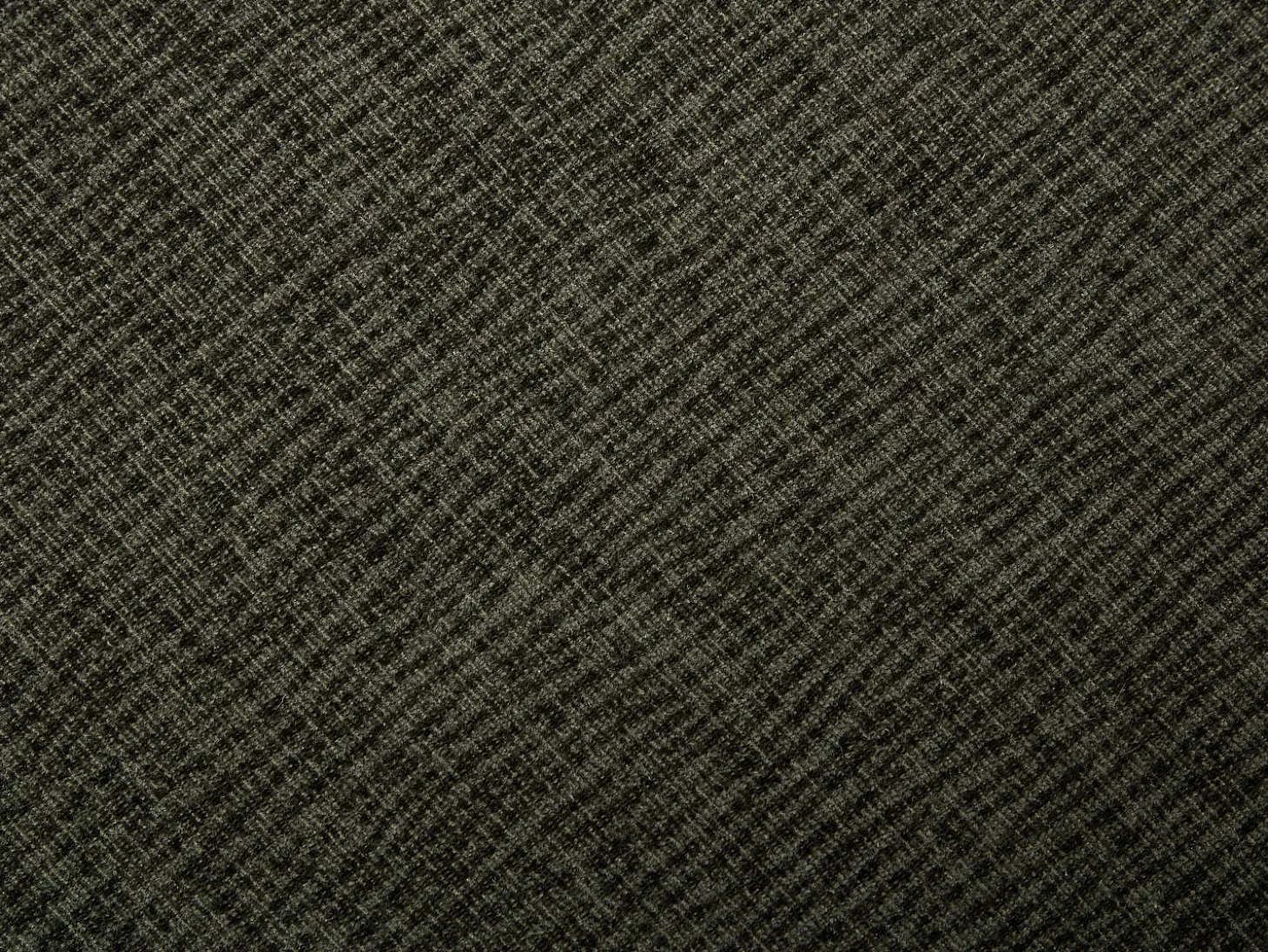 Conjunto de 2 sillas con reposabrazos en tejido texturizado y metal negro - Verde - ACACILIO