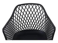Conjunto de 6 Sillas de Comedor Estilo Escandinavo Negro - Cómodas y Duraderas - Interior y Exterior