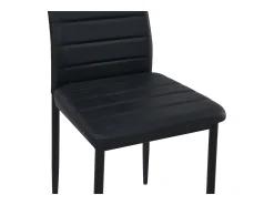 Conjunto de 6 Sillas de Comedor de PVC Silla de Cocina Moderna Ligera y Cómoda