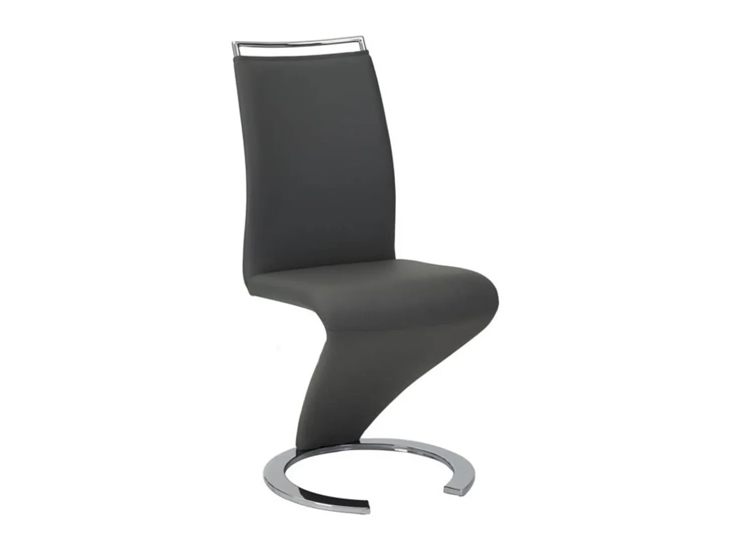 Conjunto de 2 sillas de piel sintética en negro TWIZY