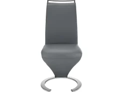 Conjunto de 6 sillas de piel sintética grisTWIZY