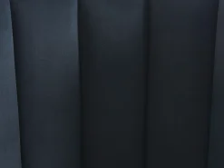 Conjunto de 2 sillas de terciopelo y metal - Negro - PRANILA