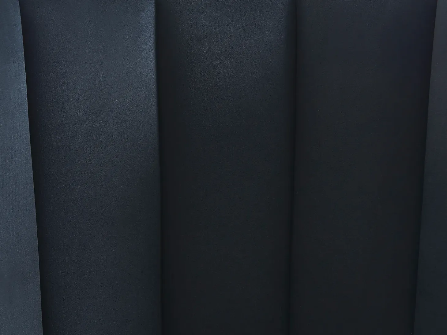 Conjunto de 2 sillas de terciopelo y metal - Negro - PRANILA