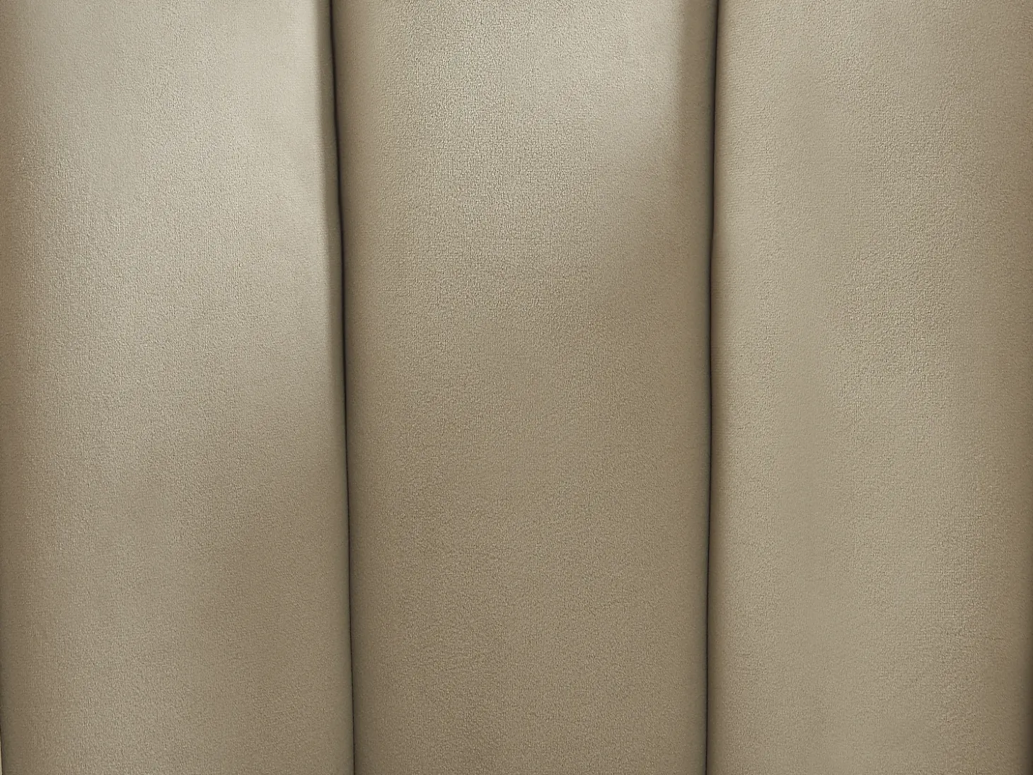 Conjunto de 2 sillas de terciopelo y metal negro - Beige - PRANILA