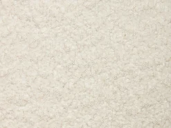 Conjunto de 2 sillas de tejido bouclé y madera de hevea negro - Blanco - ZELVYN