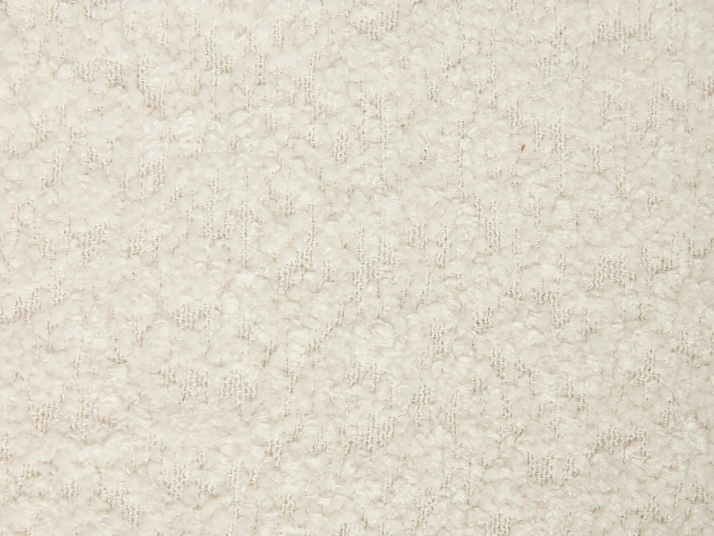 Conjunto de 2 sillas de tejido bouclé y madera de hevea negro - Blanco - ZELVYN