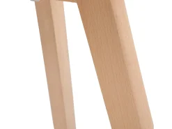 Conjunto de 2 Sillas diseño nórdico escandinavo - Madera de haya maciza - Blanco