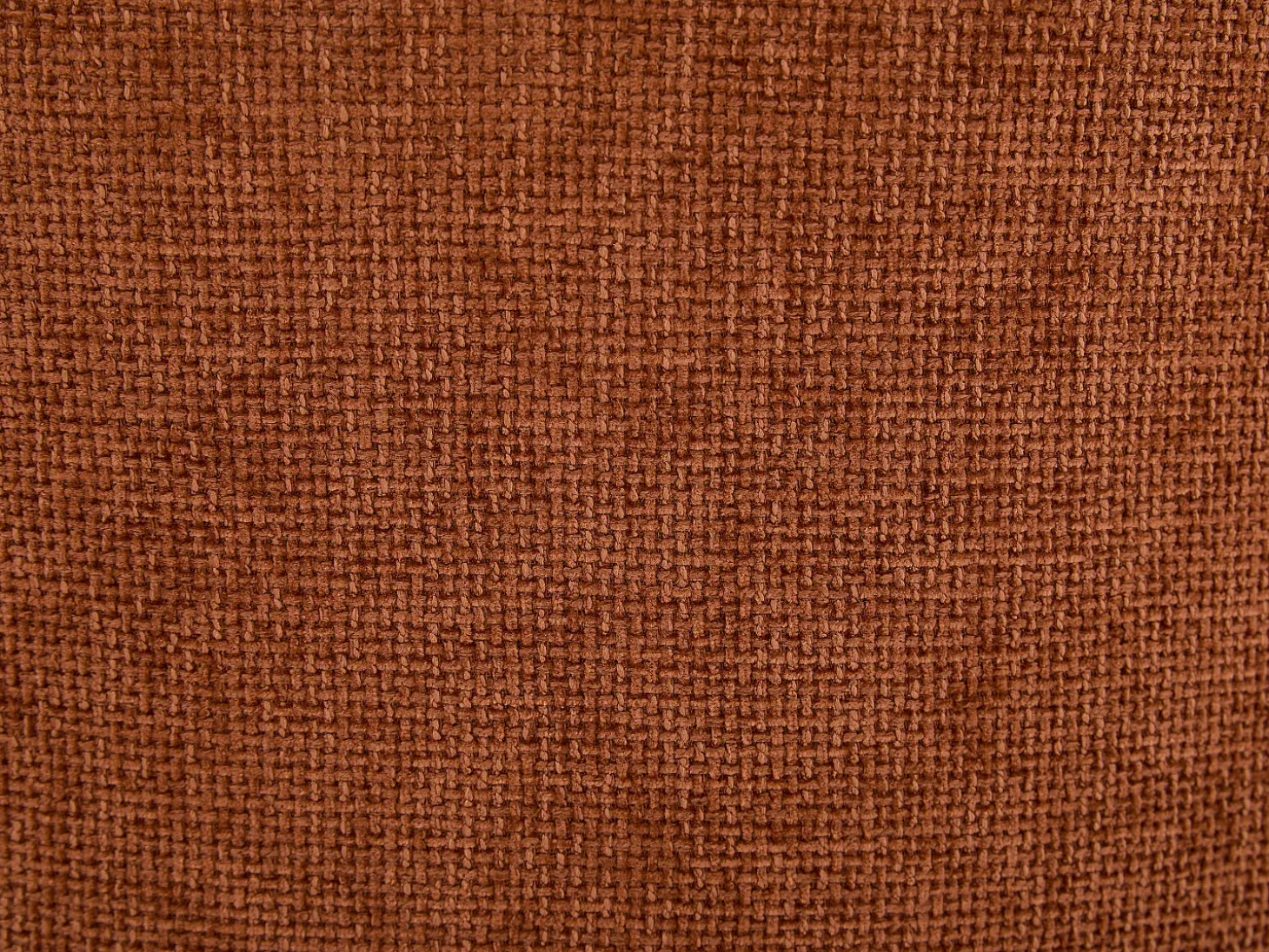 Conjunto de 6 sillas en tela texturizada y madera de hevea natural oscura - Terracotta - LYLABA
