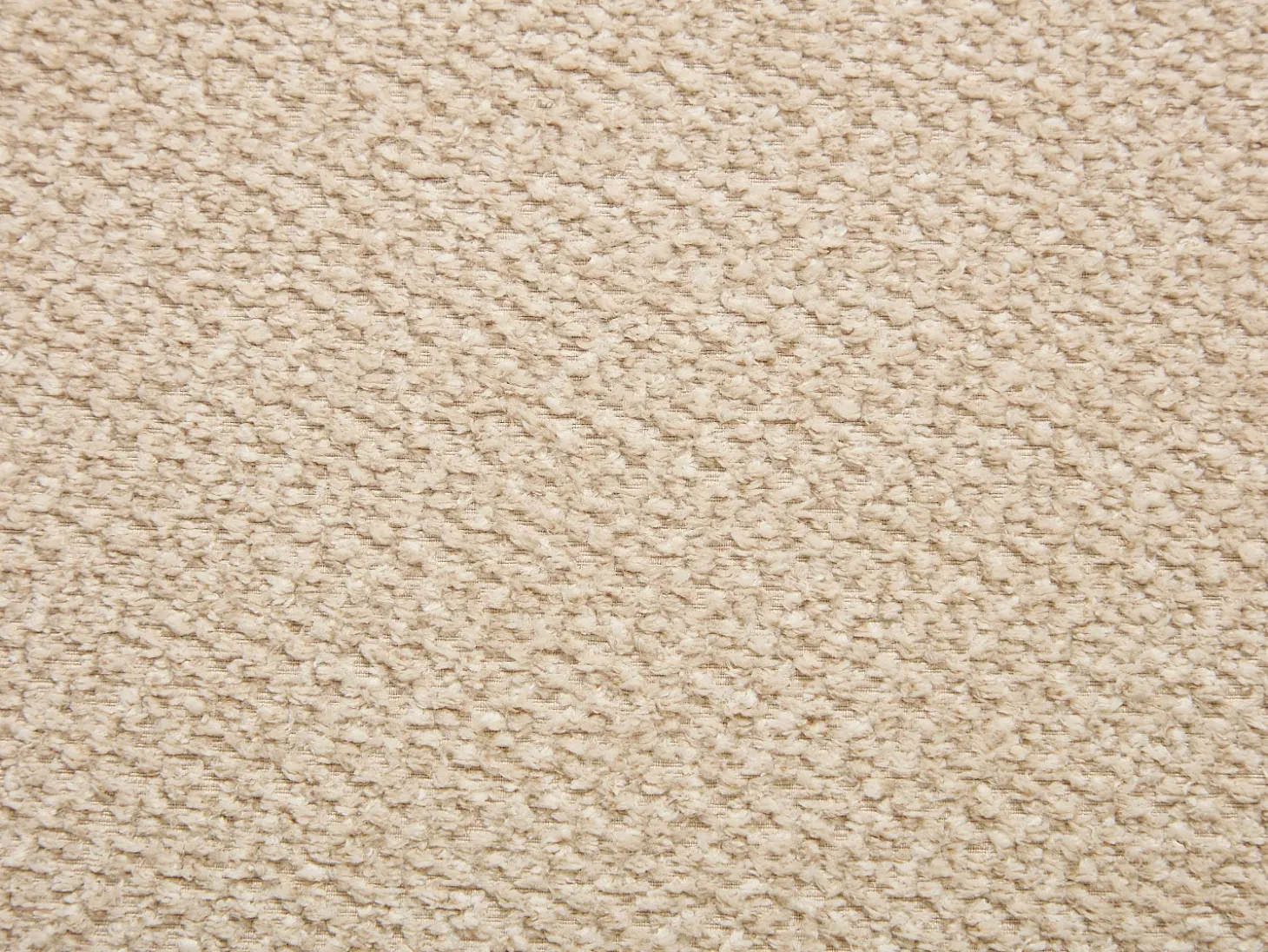 Conjunto de 6 sillas en tela texturizada y madera de hevea - Beige - GABIEL