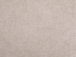 Conjunto de 6 sillas en tela texturizada y madera de hevea natural oscuro - Beige - LYLABA