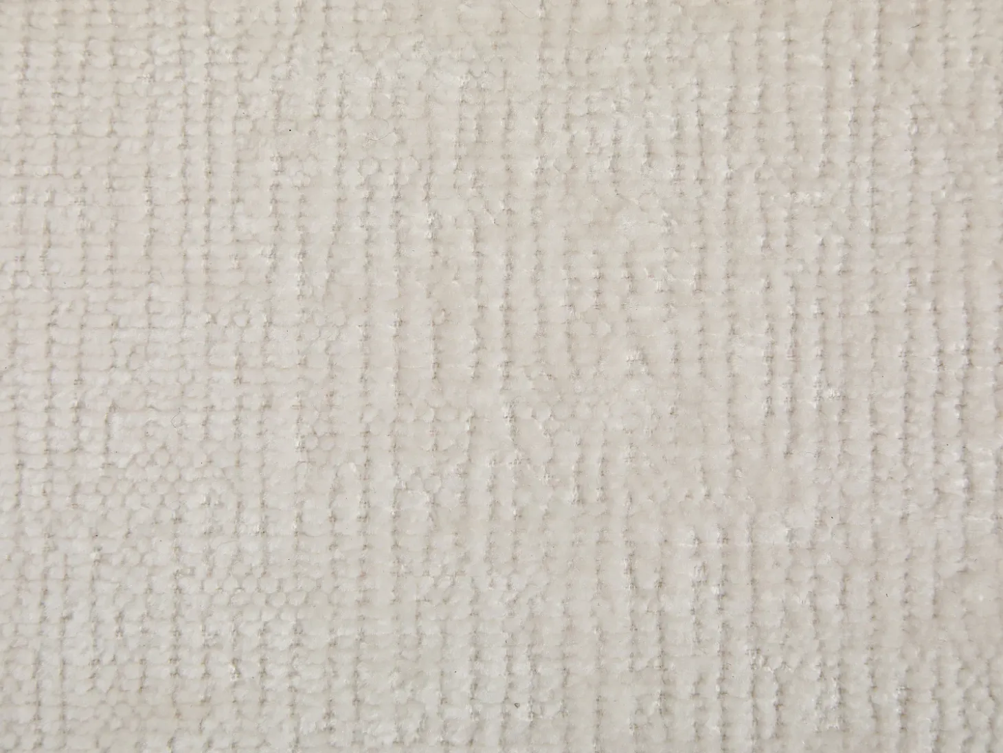 Conjunto de 2 sillas en tela texturizada y madera de hevea natural - Crema - LERANIA