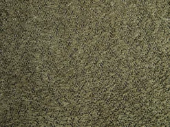 Conjunto de 2 sillas en tela bouclé y madera de hevea - Verde caqui y negro - LIVELIA