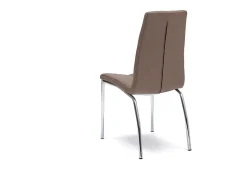 Conjunto de 4 sillas imbottite en marrón similar "Pilea" modernas con patas de metal cm 44x43 92h