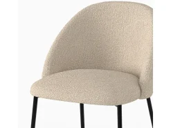 Conjunto de 2 sillas para isla central de tela bouclé beige 66 cm - Karl