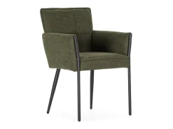 Conjunto de 2 sillones de tela con patas de metal H85 cm - ELINA