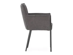 Conjunto de 2 sillones de tela con patas de metal H85 cm - ELINA
