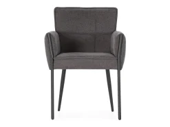 Conjunto de 2 sillones de tela con patas de metal H85 cm - ELINA