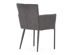 Conjunto de 2 sillones de tela con patas de metal H85 cm - ELINA