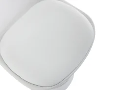 Conjunto de 2 taburetes de bar de polipropileno y metal - Blanco - XAFY