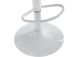 Conjunto de 2 taburetes de bar de polipropileno y metal - Blanco - XAFY