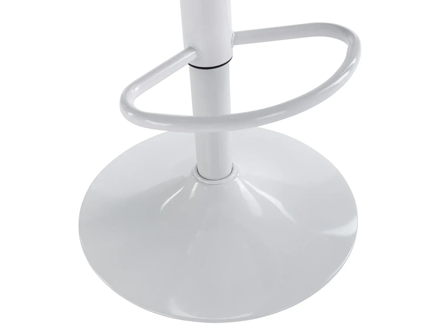 Conjunto de 2 taburetes de bar de polipropileno y metal - Blanco - XAFY