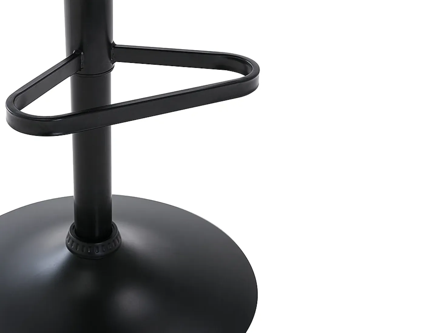 Conjunto de 2 taburetes de bar - Terciopelo y metal - Negro - DORALIZ